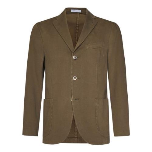 Beige Bomullskanvas Blazer