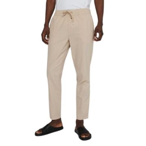 Beige Matinique Mabarton Pant Lin Bukse