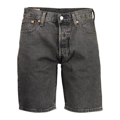 Svarte Herre Jeans Shorts 501 Stil