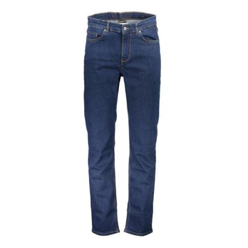 Denim Jeans Regular Fit Blå Mann