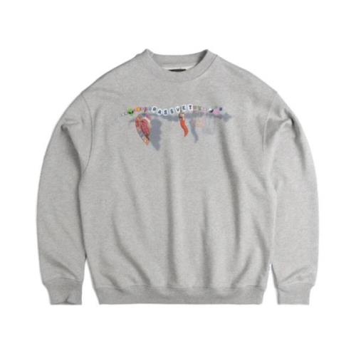 Crewneck Bomull Jersey Sweatshirt