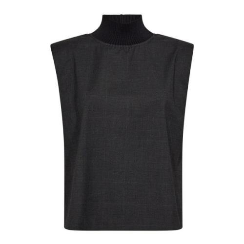 Rib Turtleneck Vest Top