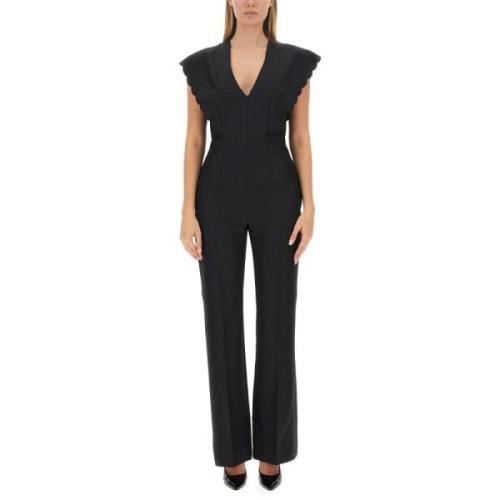 Flare Fit Jumpsuit i Grain de Poudre