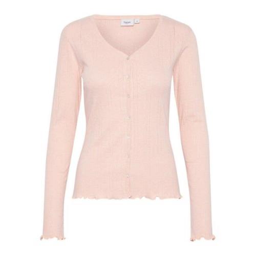 Lang Cardigan Top & T-Shirt Sepia Rose Melange