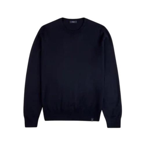 Blå Crew Neck Genser