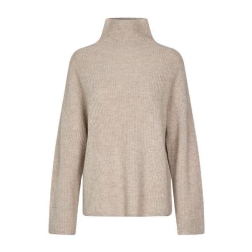 Khaki Mel Turtleneck Sweater