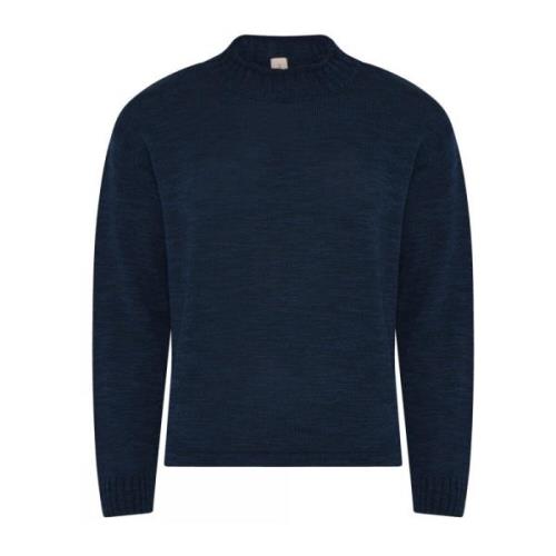 Melange Høyhalset Pullover Bluse Marine