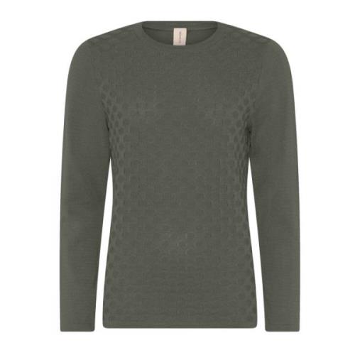 Prikket Struktur Pullover Bluse Myrtle