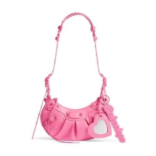 Studded Bubblegum Pink Crossbody Veske