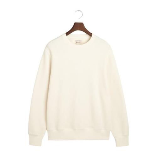 Waffle C-Neck Sweatshirt for Menn