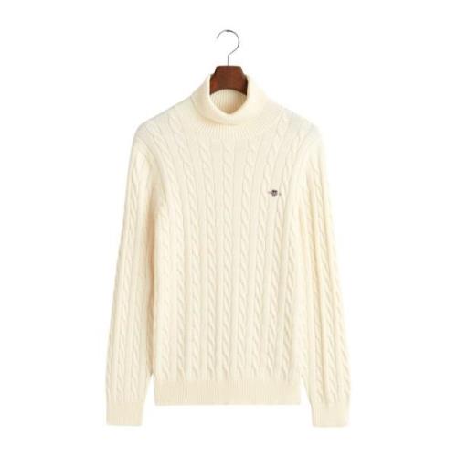 Stilig Cotton Cable Turtle Neck Sweater