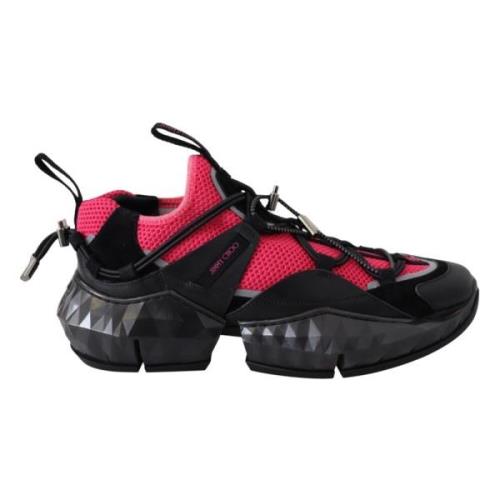 Sort/Rosa Diamond Trail Sneakers