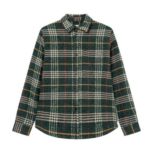 Grønn Check Overshirt Jakke