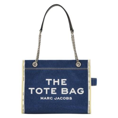 Denim Chain Tote Veske