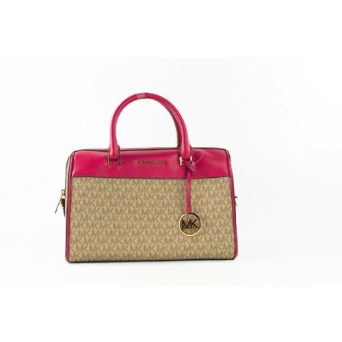 Carmine Pink Signature Duffle Crossbody Veske