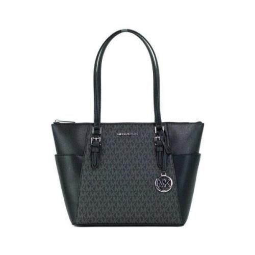 Charlotte Svart PVC Lær Tote Bag