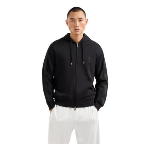 Svart Full-Zip Hettegenser 6Dzmlc