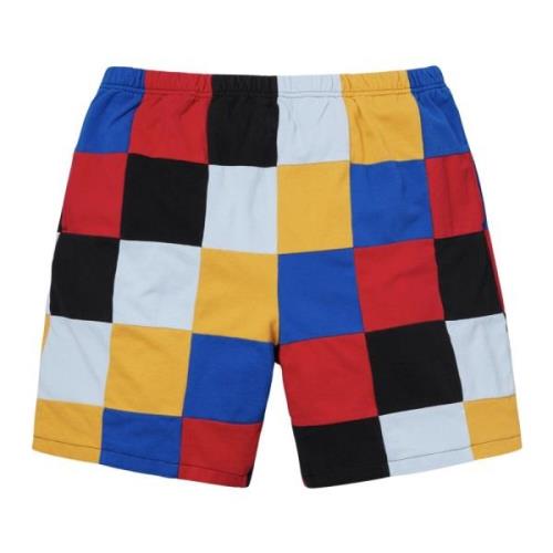 Patchwork Pique Bermuda Shorts