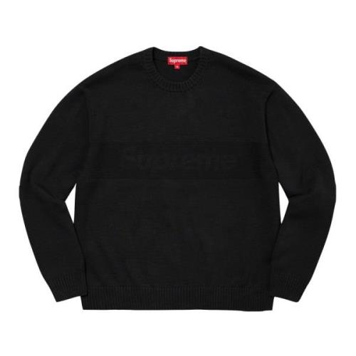 Begrenset opplag Tonal Paneled Sweater Svart