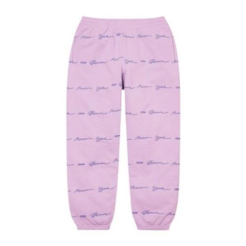 Script Stripe Sweatpant Pale Purple