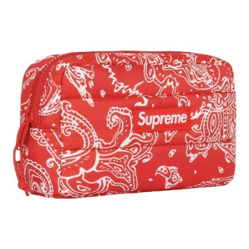 Rød Paisley Puffer Pouch Limited Edition