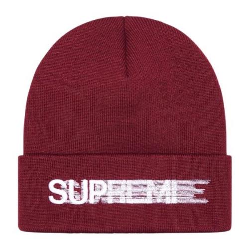 Burgundy Motion Logo Beanie