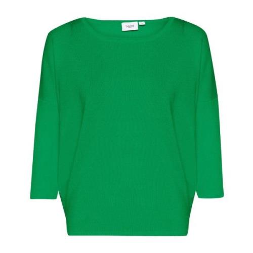 Dyp Mint R-Neck Pullover Strikkegenser