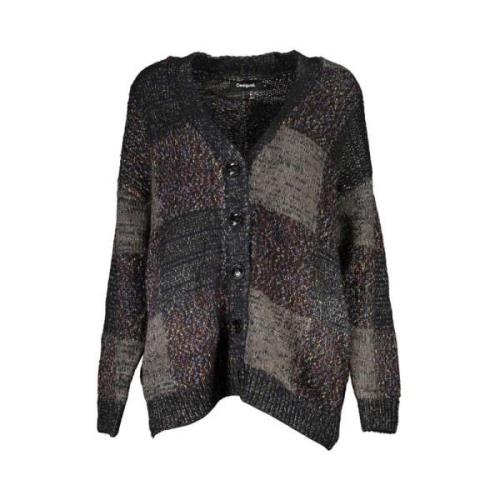 Elegant V-hals Cardigan med Knapper