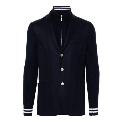 Marineblå Ull Blazer