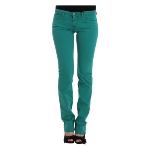 Grønn Straight Leg Jeans Elegant Stil