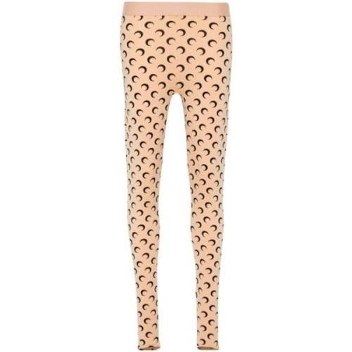 Beige Leggings Hev Garderobe Komfortabelt