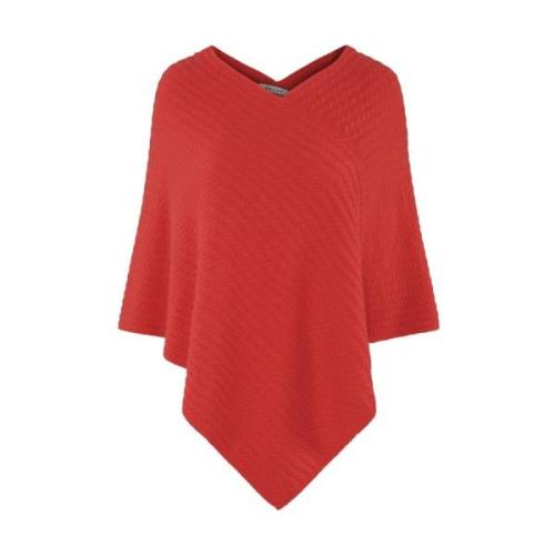 Cashmere Cable Poncho Strikket