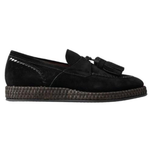 Svarte Semskede Espadrille-Sneakers