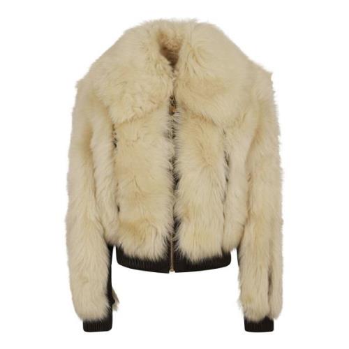 Luksuriøs Faux Fur Shearling Kåpe