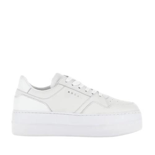 Hvite Skyskraper Sneakers Urban Chic