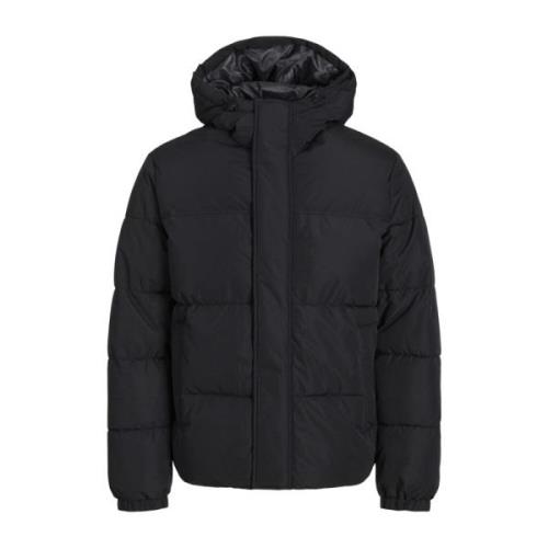 Svart Puffer Hood Tilbehør