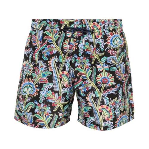 Paisley Print Svømmeshorts Svart/Multi