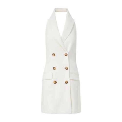 Moderne Blazer Kjole med Halter Hals