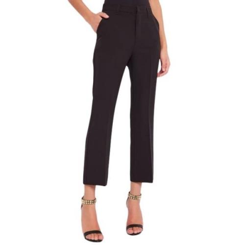 Sorte Stretch Cropped Bukser