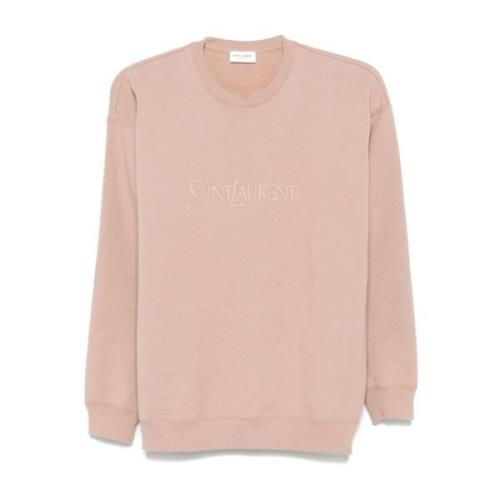 Rosa Crew Neck Genser Brodert Logo