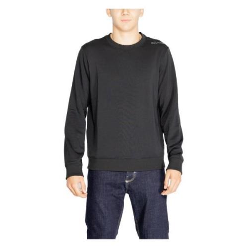 Svart Rund Hals Sweatshirt for Menn