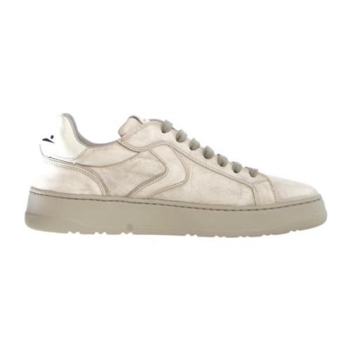 Beige Skinn/Tekstil Sneakers