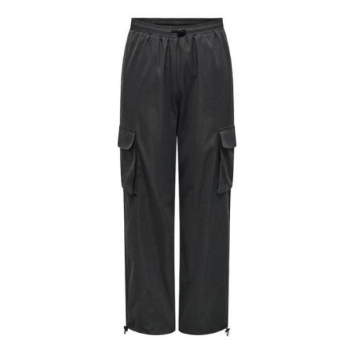 Only Onlcashi Cargo Pant WVN OS Raven | Freewear Grijs