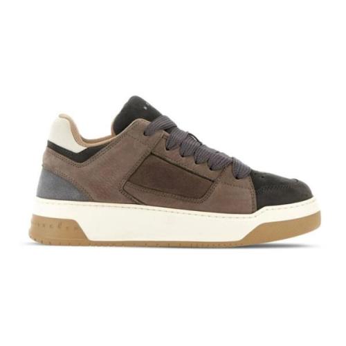 Brune Sneakers med Frontlukking