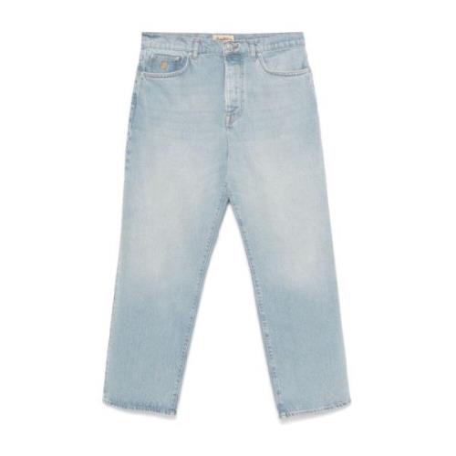 Klar Blå Vasket Denim Jeans