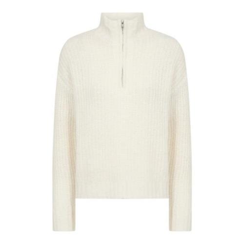 Off-White Glidelås Genser Mohair Blanding