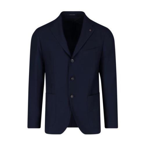 Moderne Statement Blazer i Blått og Grønt