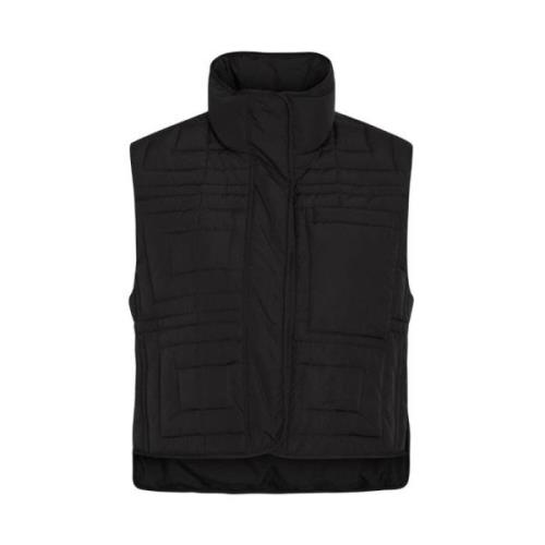 Quiltet høyhalset vest