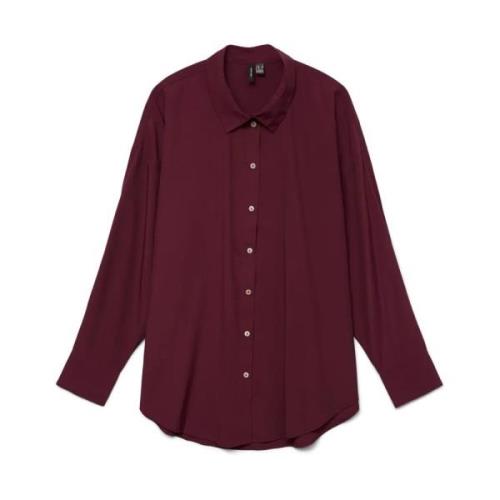 Oversized Button-Up Skjorte