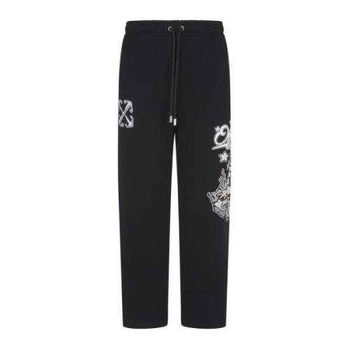 Svart Dragon Sweatpants Multifarge